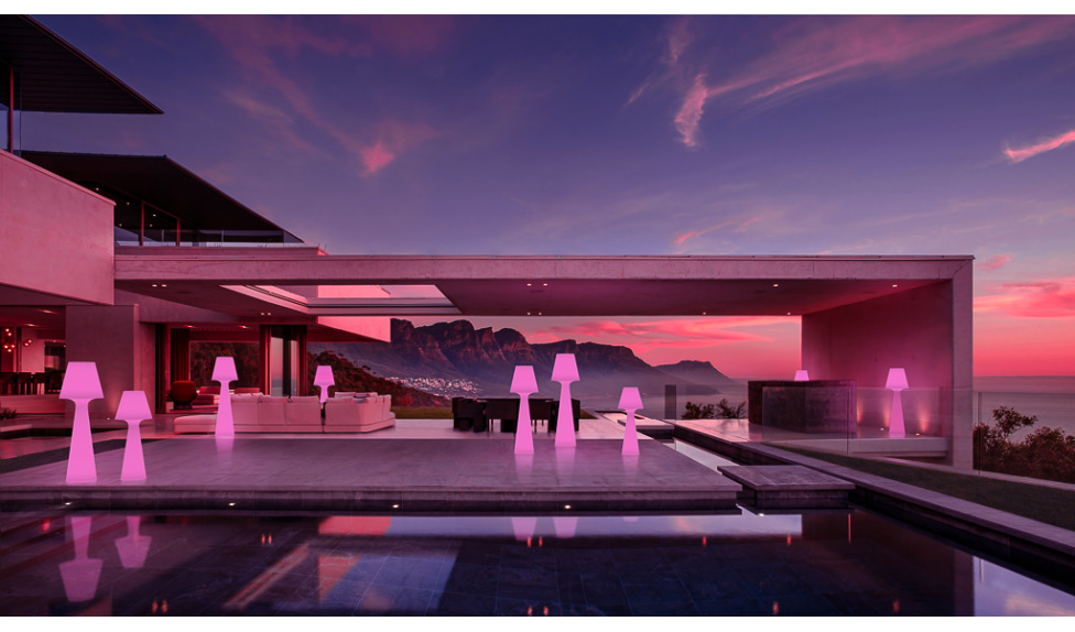 RGB светильник напольный - фото