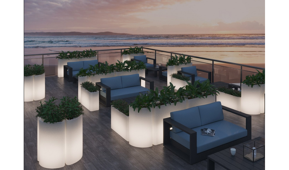 Кашпо для зонирования - фото