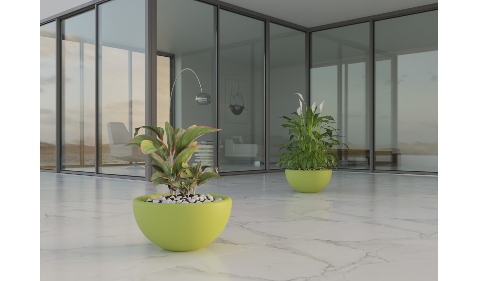 Кашпо в виде шара для цветов - фото