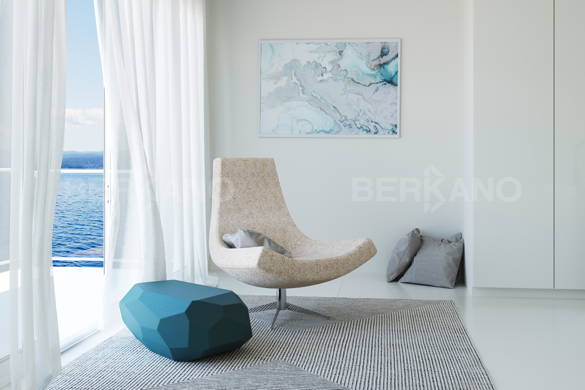 Led интерьерный Светильник Polysquare 55 Snow White - фото 1