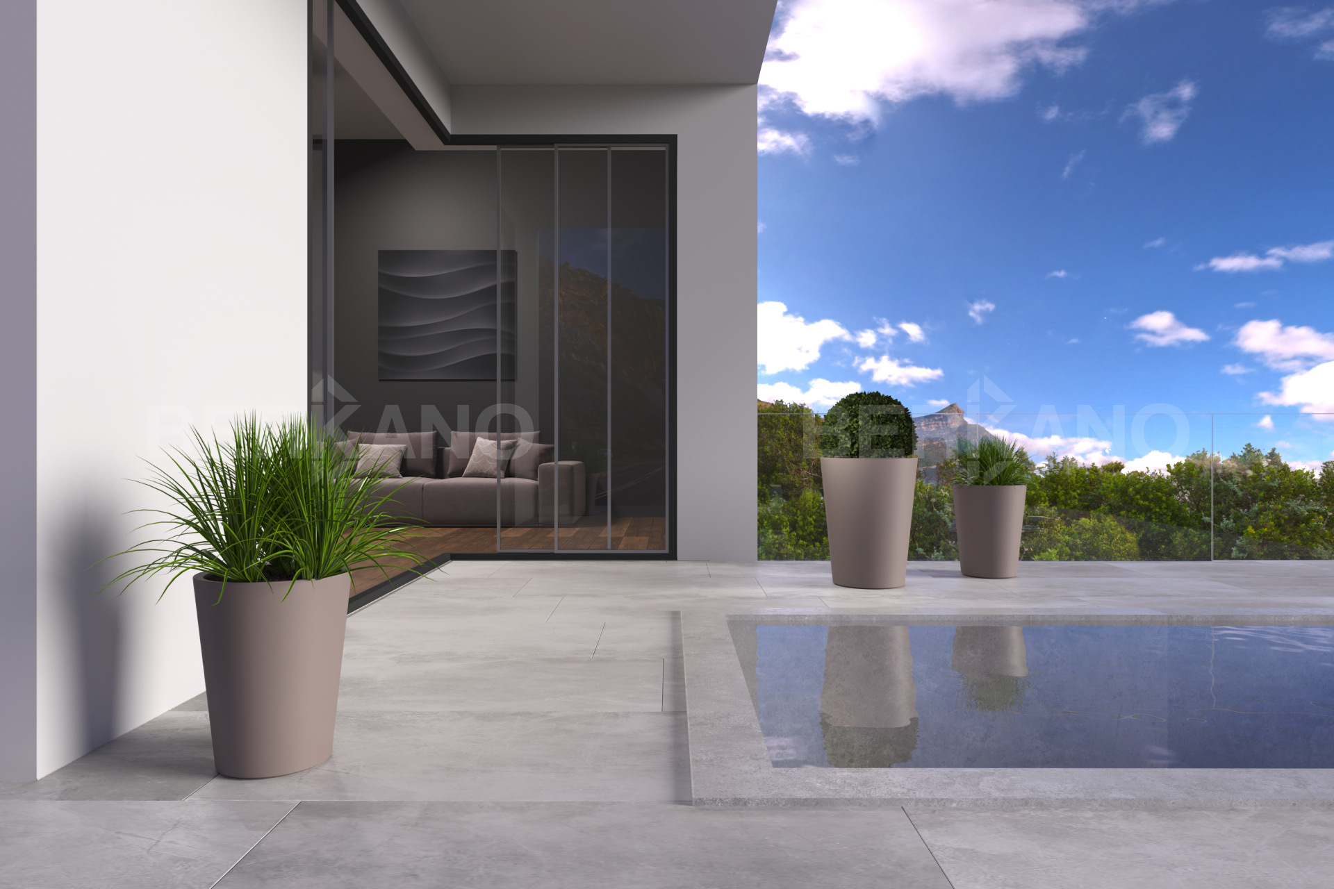 Дизайнерское Кашпо Bloom 67 Snow White - фото 1