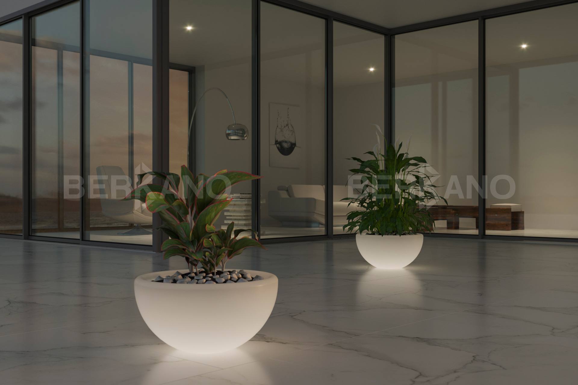 Дизайнерское Кашпо Segmento 50 DB Snow White - фото 0