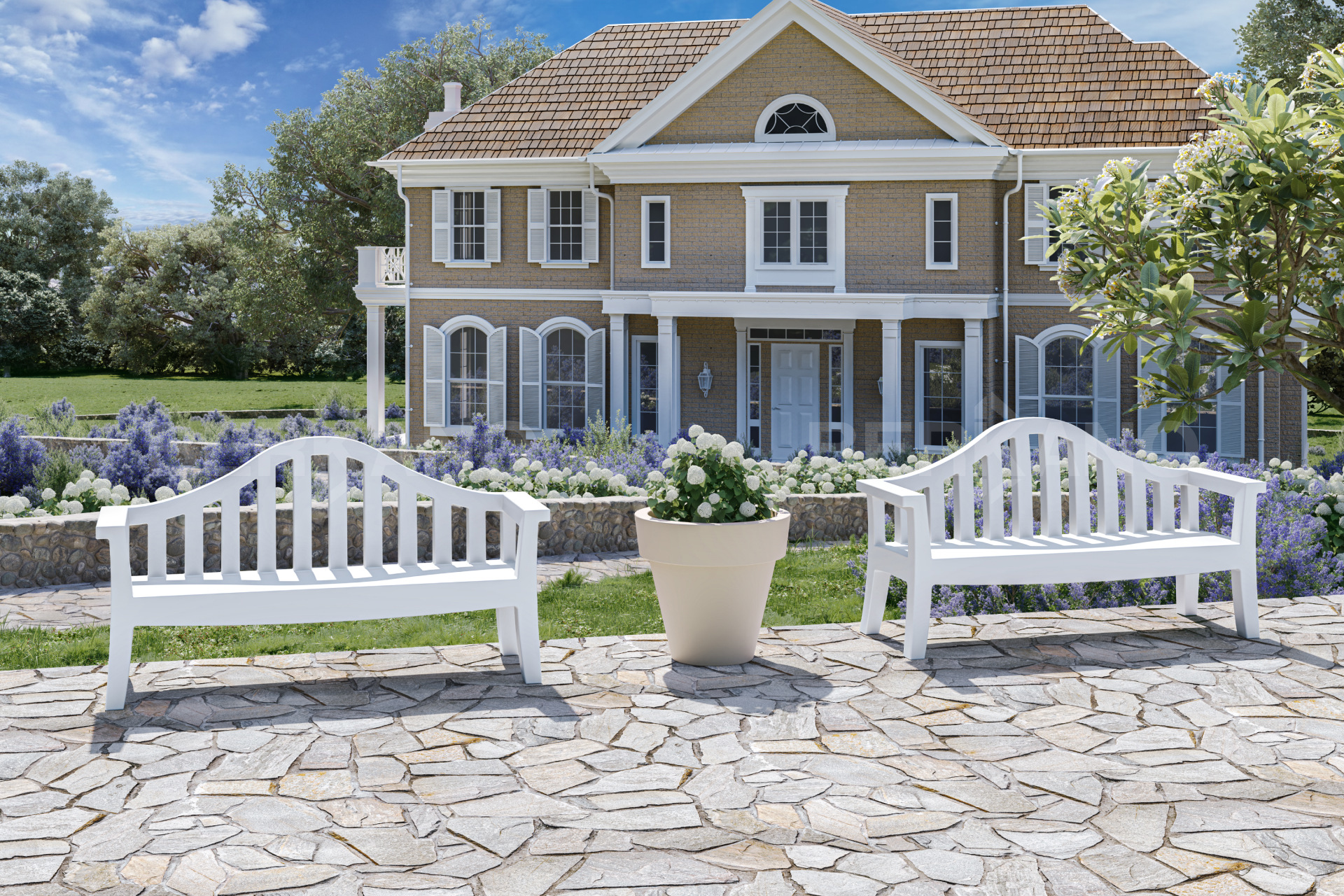  Скамейка Province Snow White - фото 0