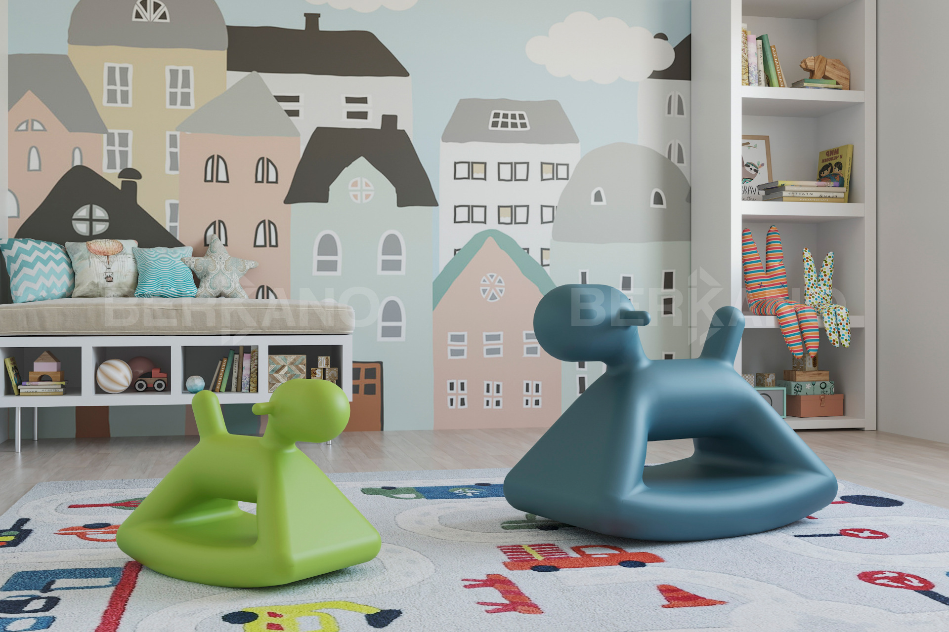 Пластиковый Собака-качалка Skippy 55 Snow White - фото 0