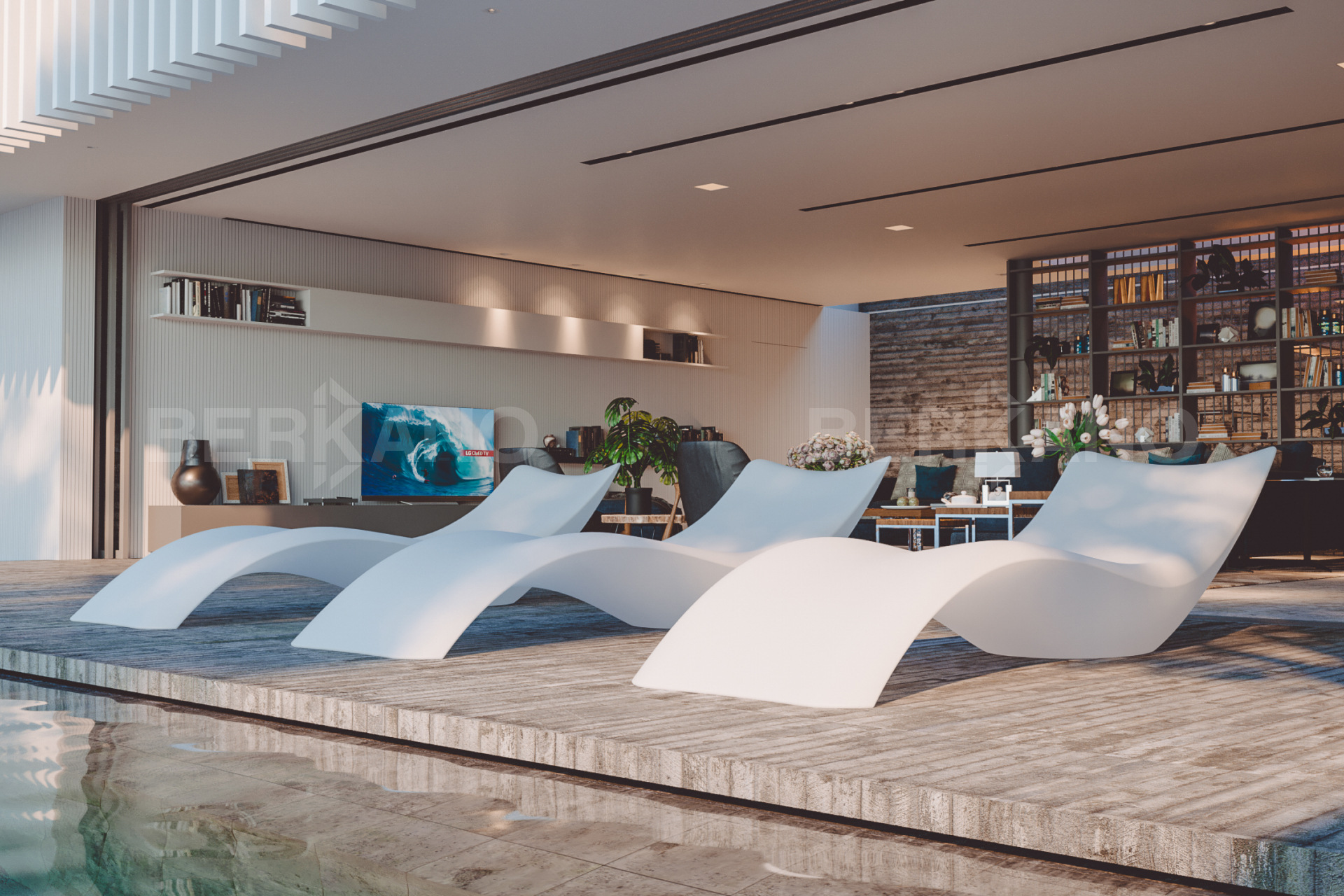  Шезлонг Wave Snow White - фото 1