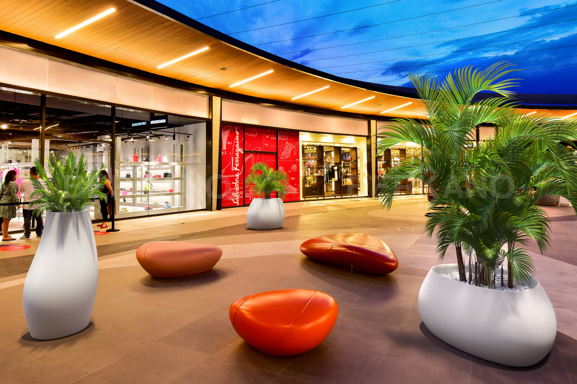 Дизайнерское Кашпо Bend 60 Snow White - фото 0