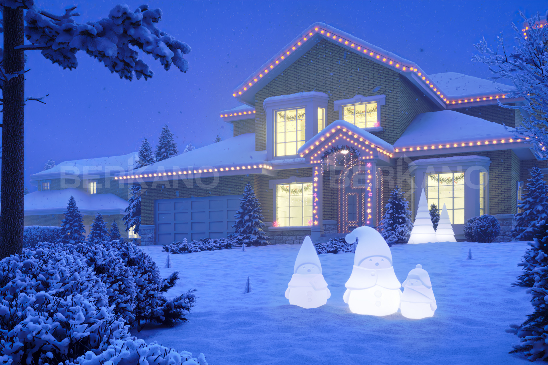 Led интерьерный Светильник Mr. Snowman L Snow White - фото 1