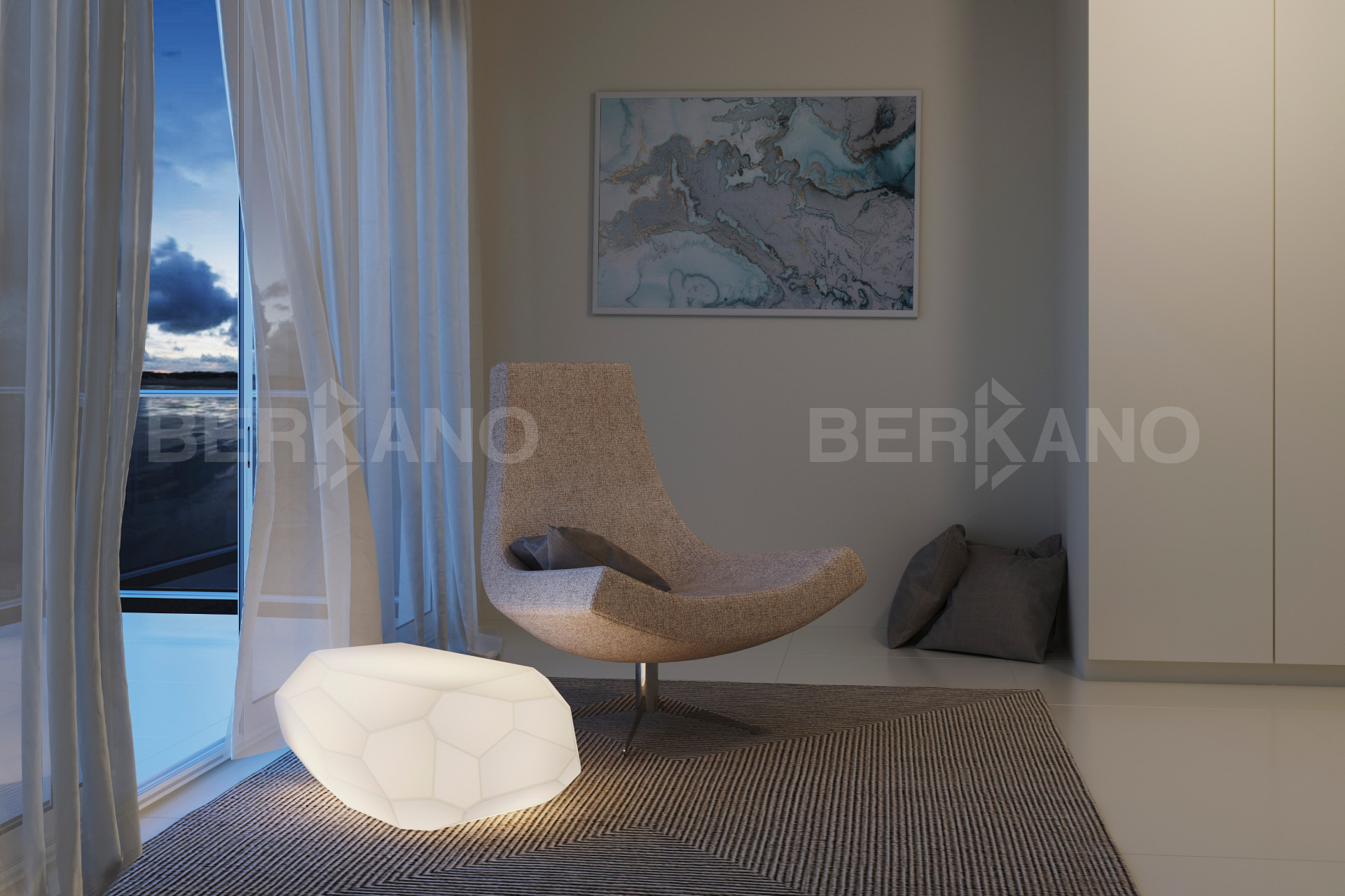 Led интерьерный Светильник Polysquare 55 Snow White - фото 2