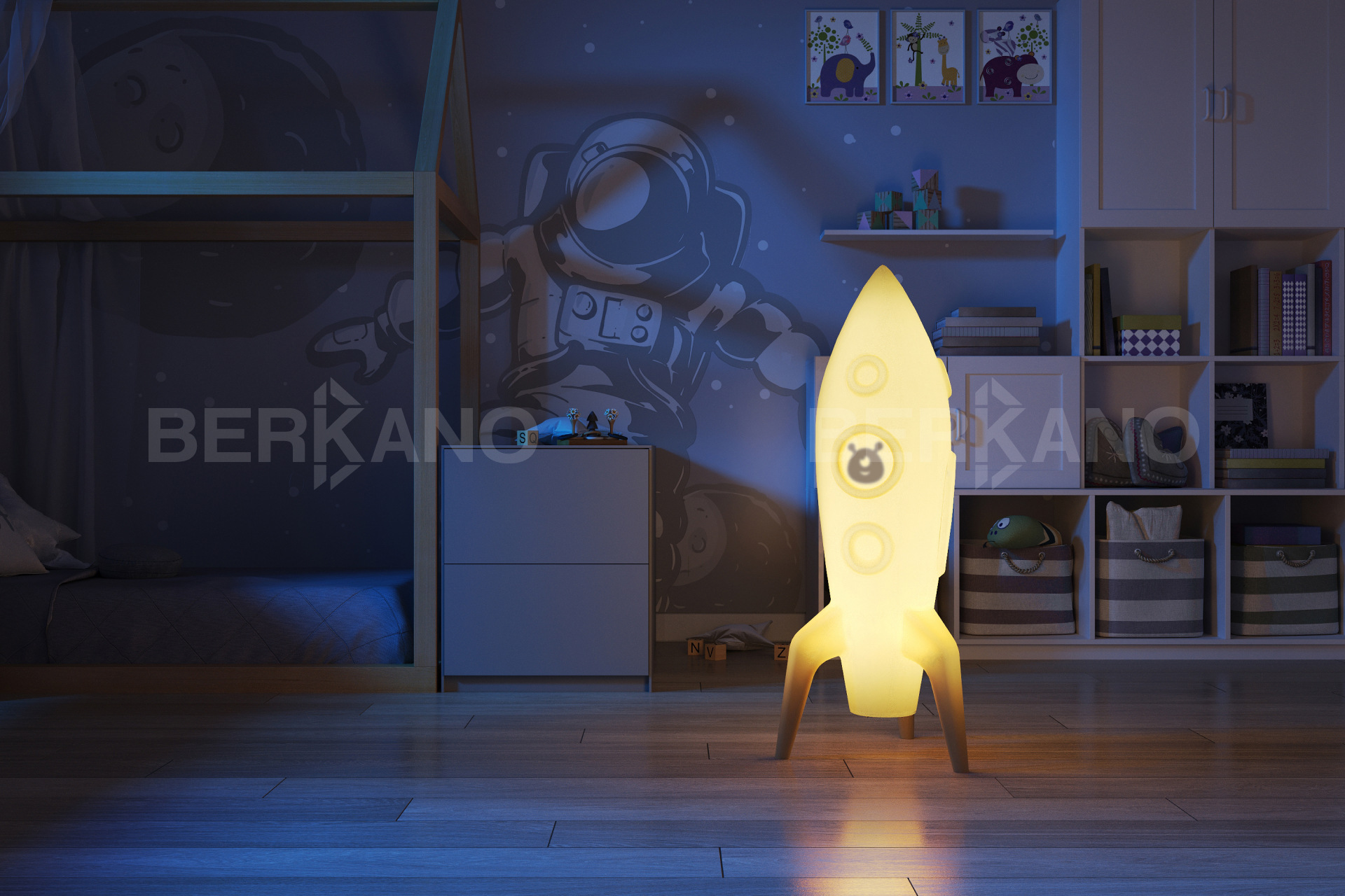 Детский led Светильник Rocket с LED подсветкой - фото 0