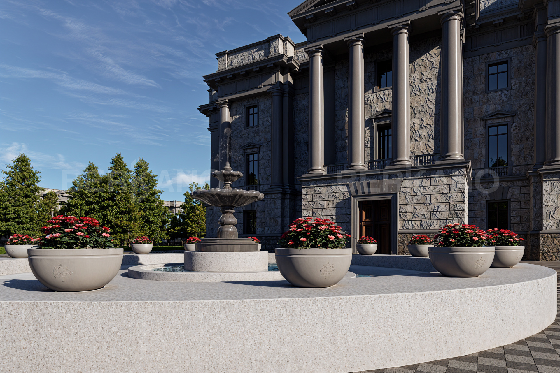 Дизайнерское Кашпо Суворовская чаша DB Snow White - фото 0