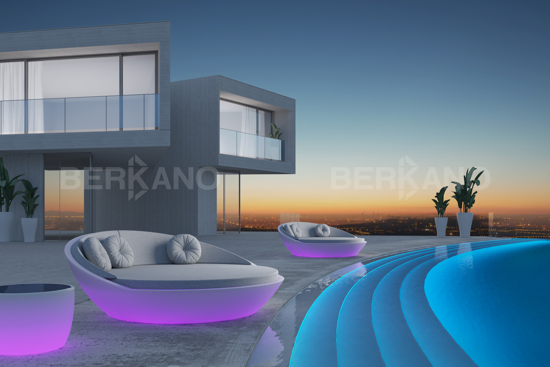  Стол Riviera с стеклом Snow White - фото 1