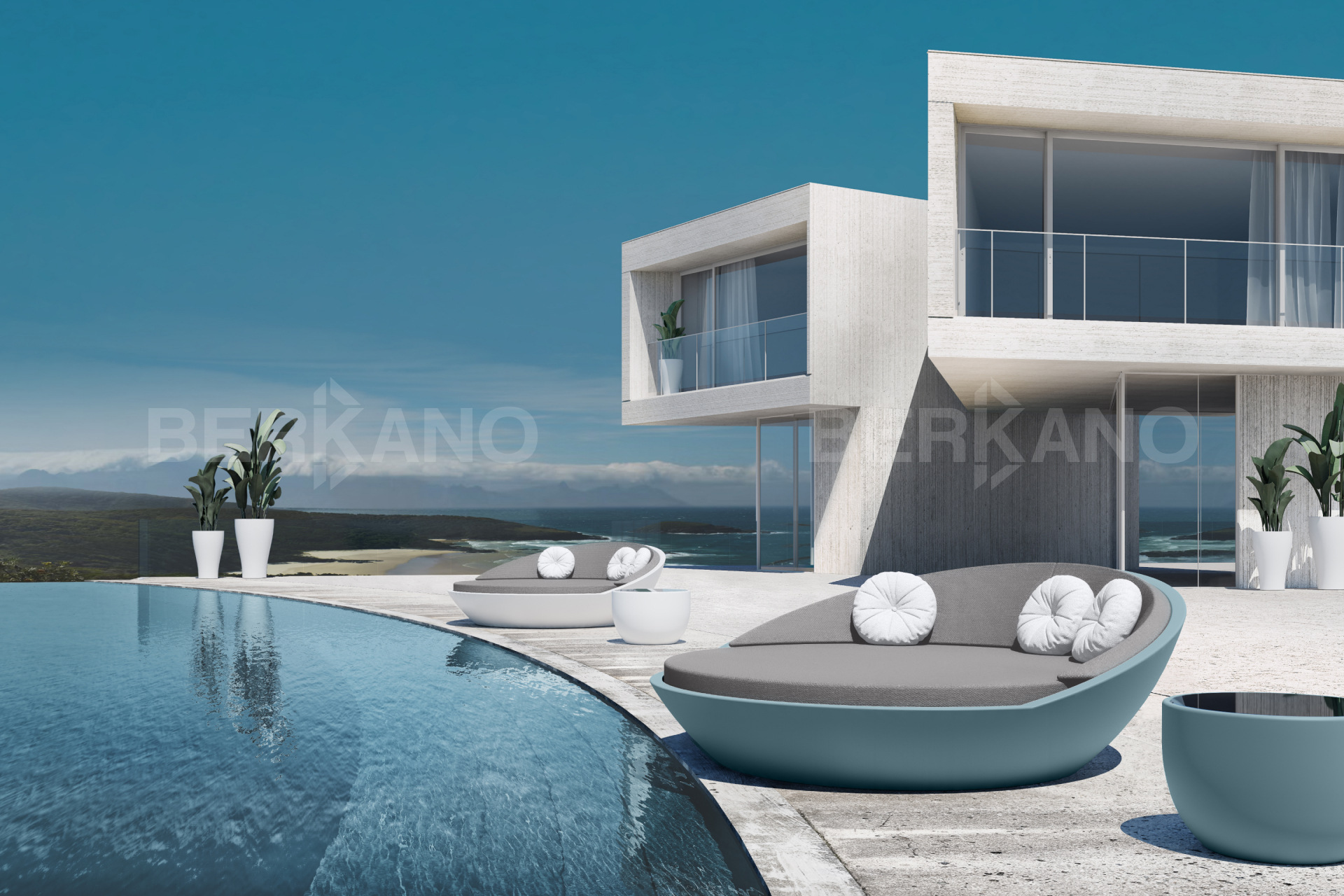  Стол Riviera с стеклом Snow White - фото 0