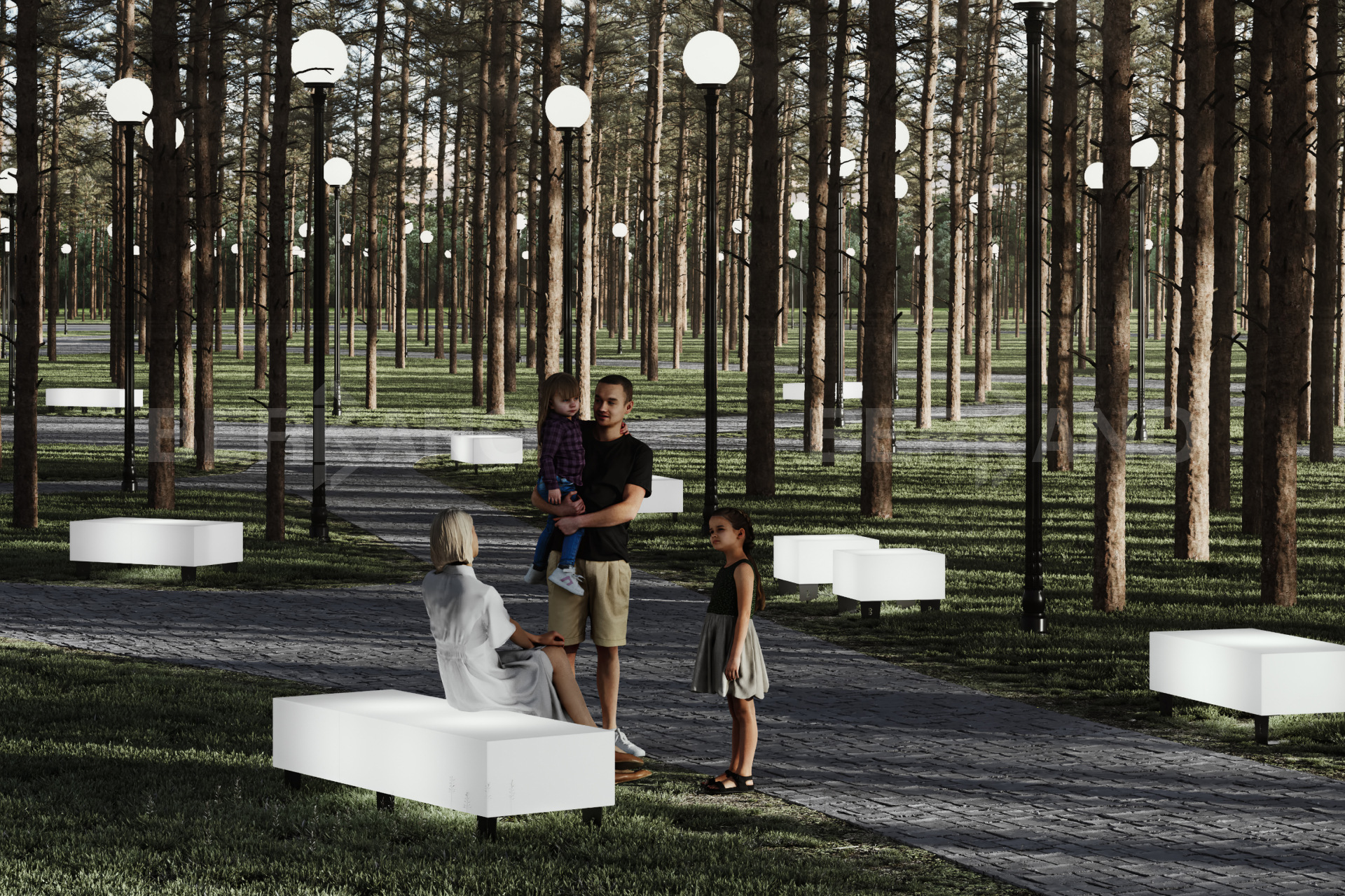  Скамейка Brick 120 Snow White - фото 0