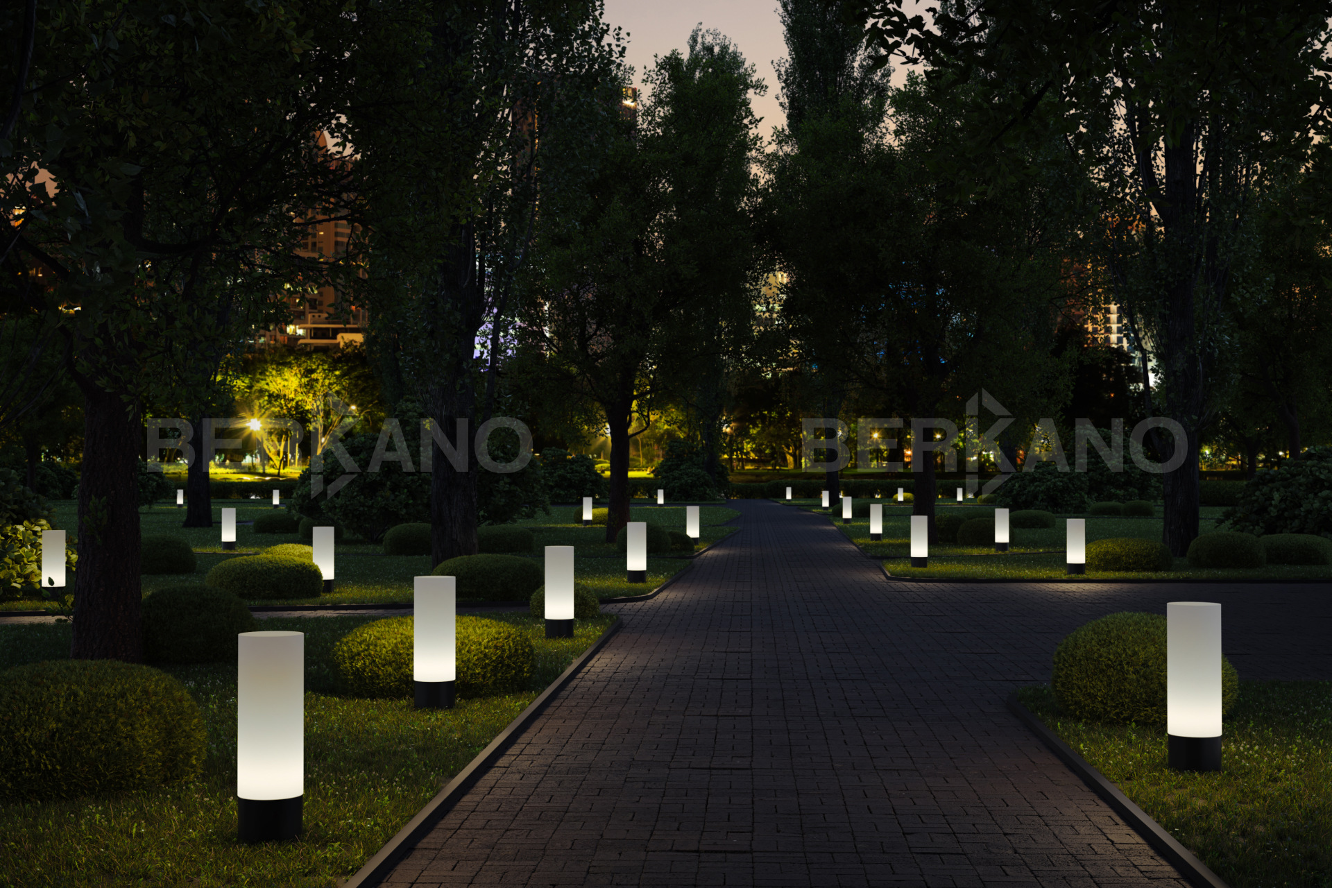 Уличный Световой столб Tollan Quadro 2000 с подсветкой RGB - фото 0