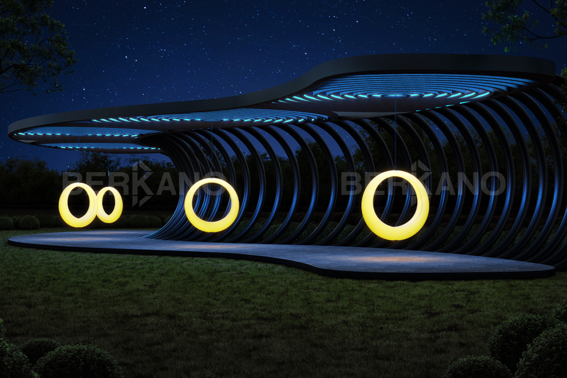  Рама полукруглая для арт-объекта Moon - фото 1