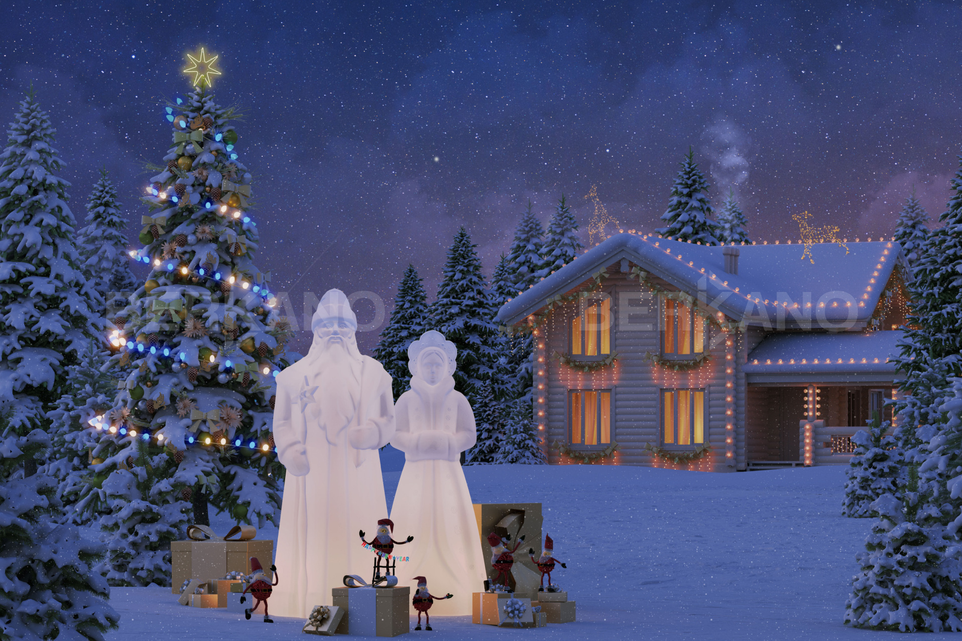 Уличный Светильник Снегурочка Snow White - фото 0