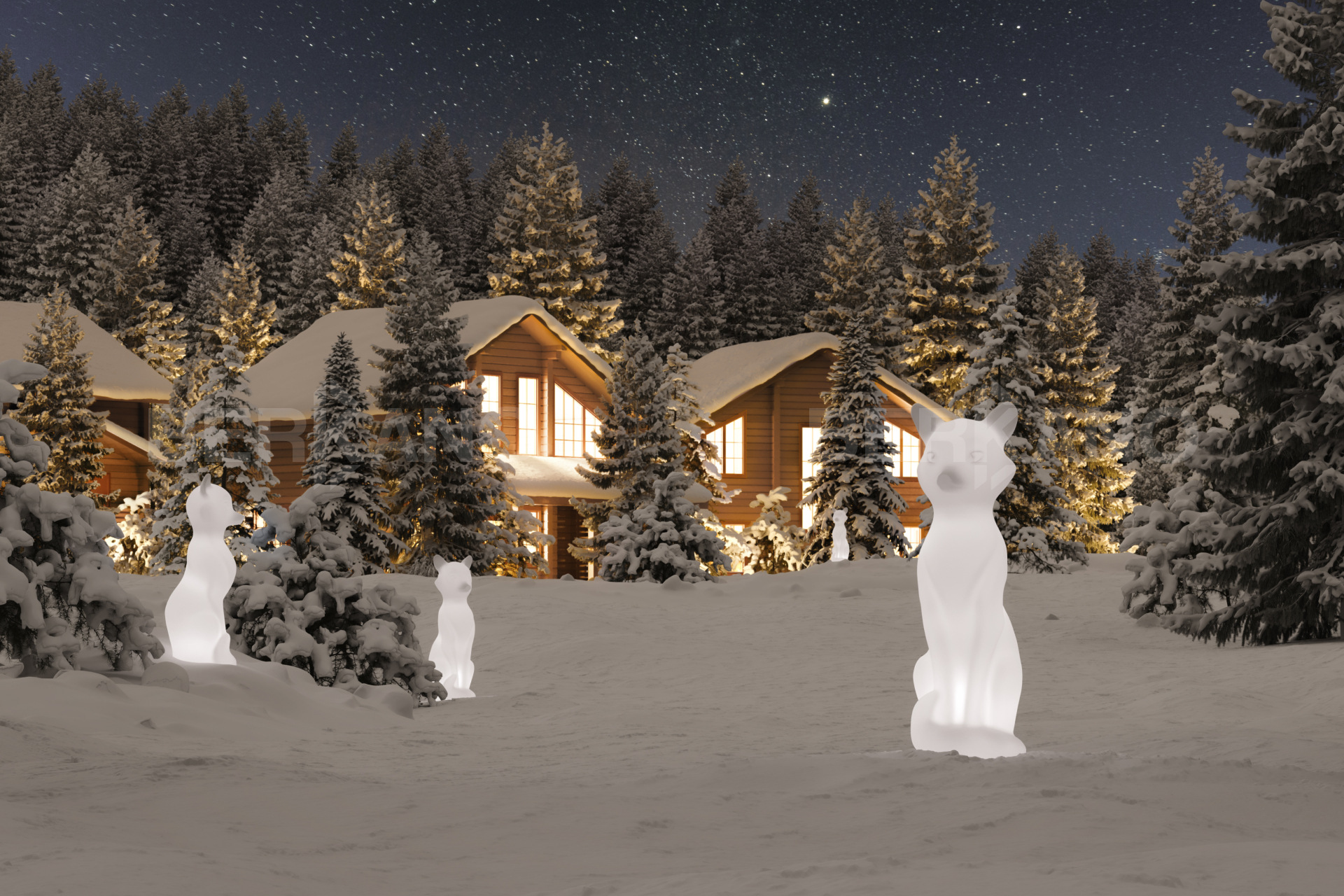 Уличный Светильник Fox Snow White Light - фото 0