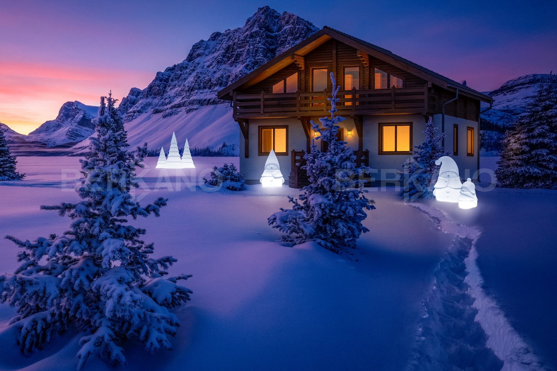 Led интерьерный Светильник Mr. Snowman L Snow White - фото 0