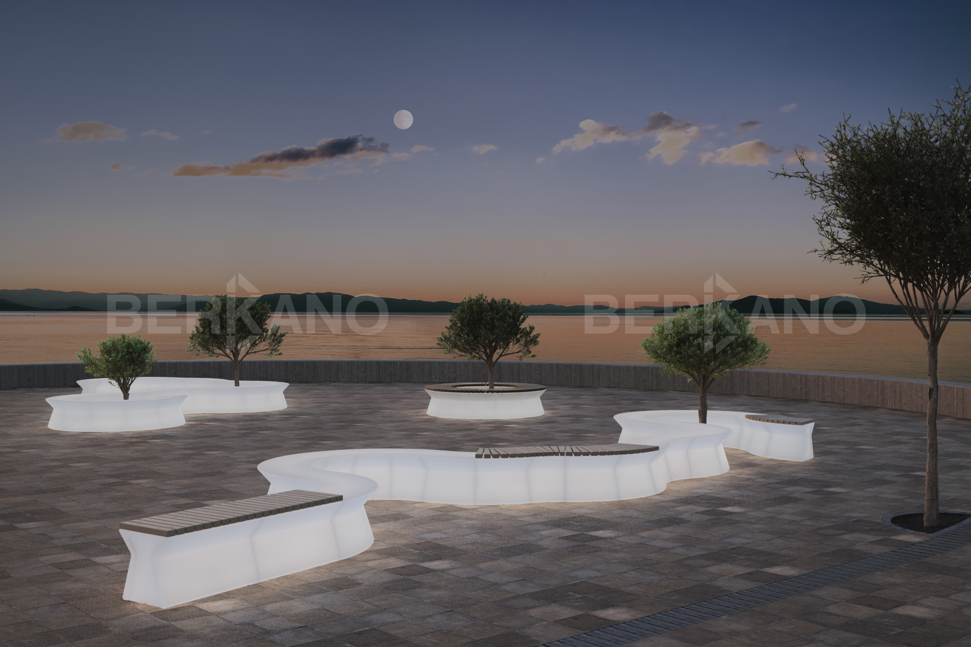  Скамейка X-seat Arc S Snow White - фото 0