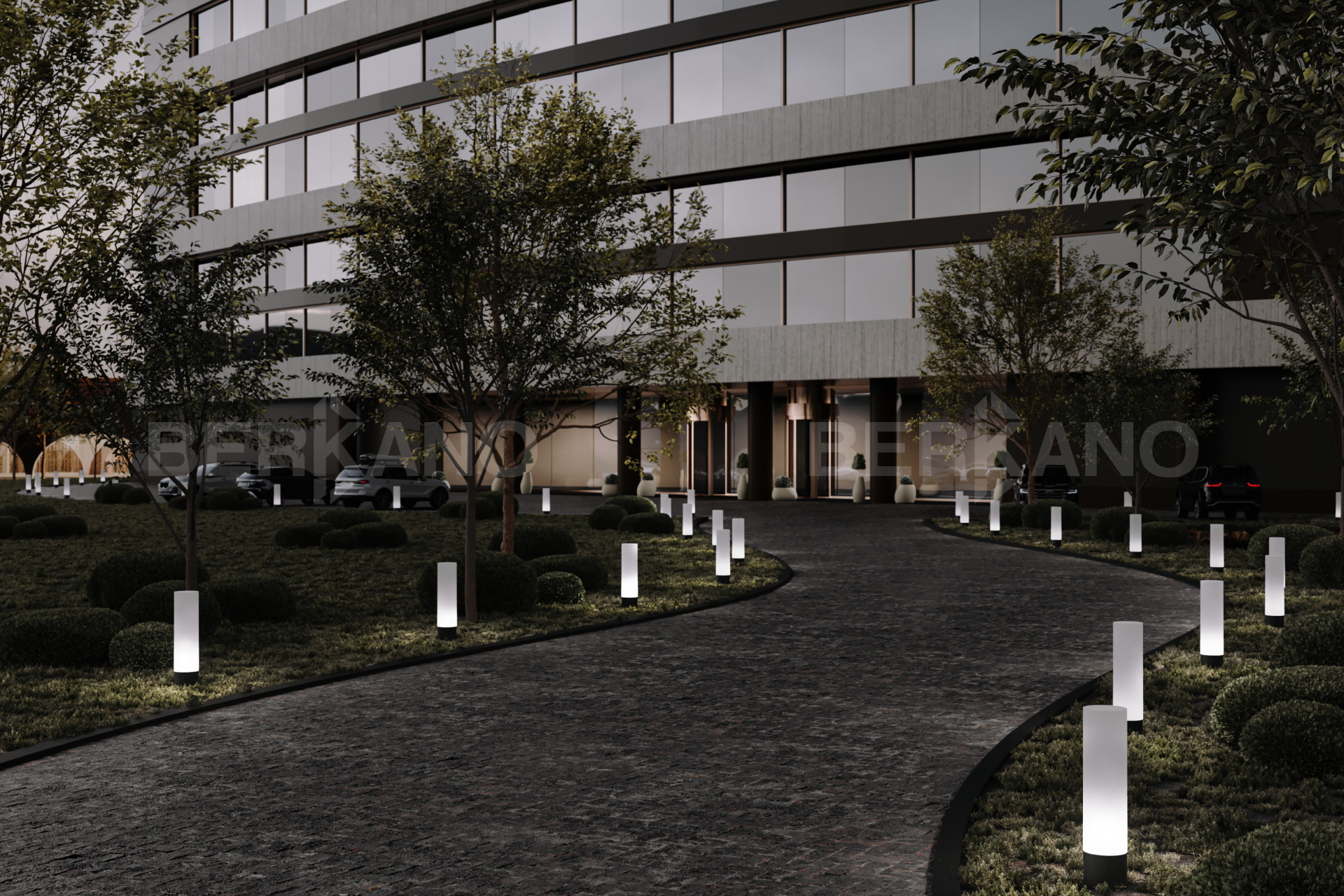 Уличный Световой столб Tollan Quadro 2000 с подсветкой RGB - фото 1