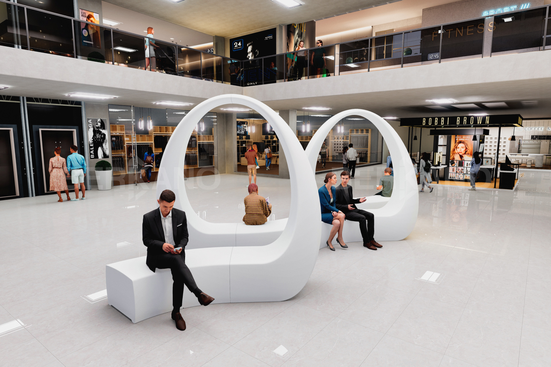  Скамья Track Arc Snow White - фото 0