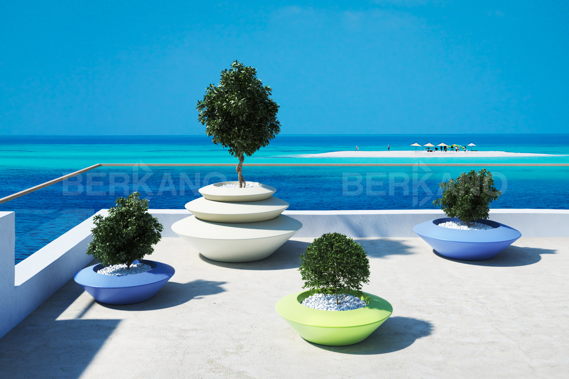 Дизайнерское Кашпо Scodella 60 DB Snow White - фото 1