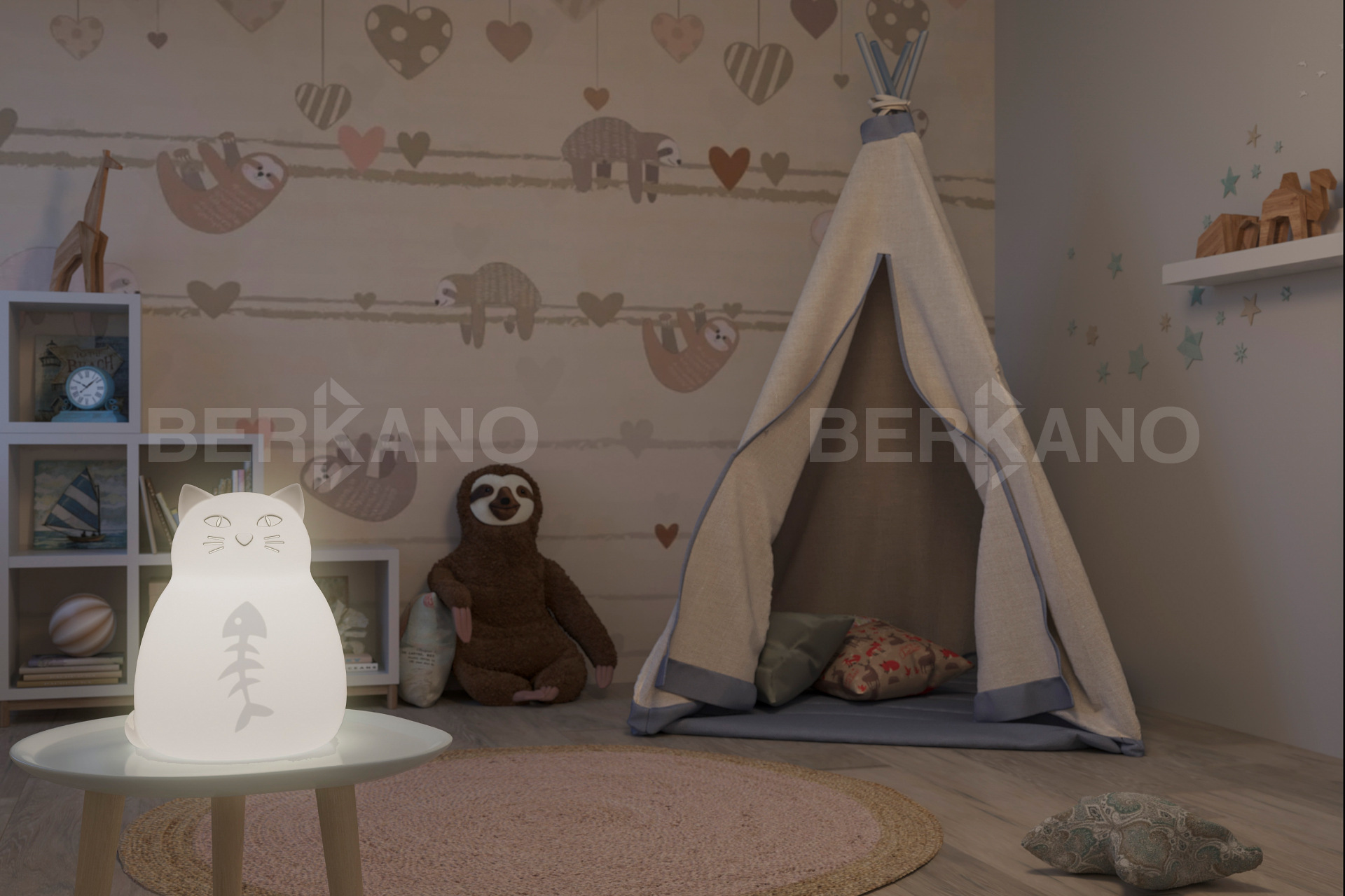 Детский led Светильник Fullcat Mouse с RGB подсветкой - фото 0