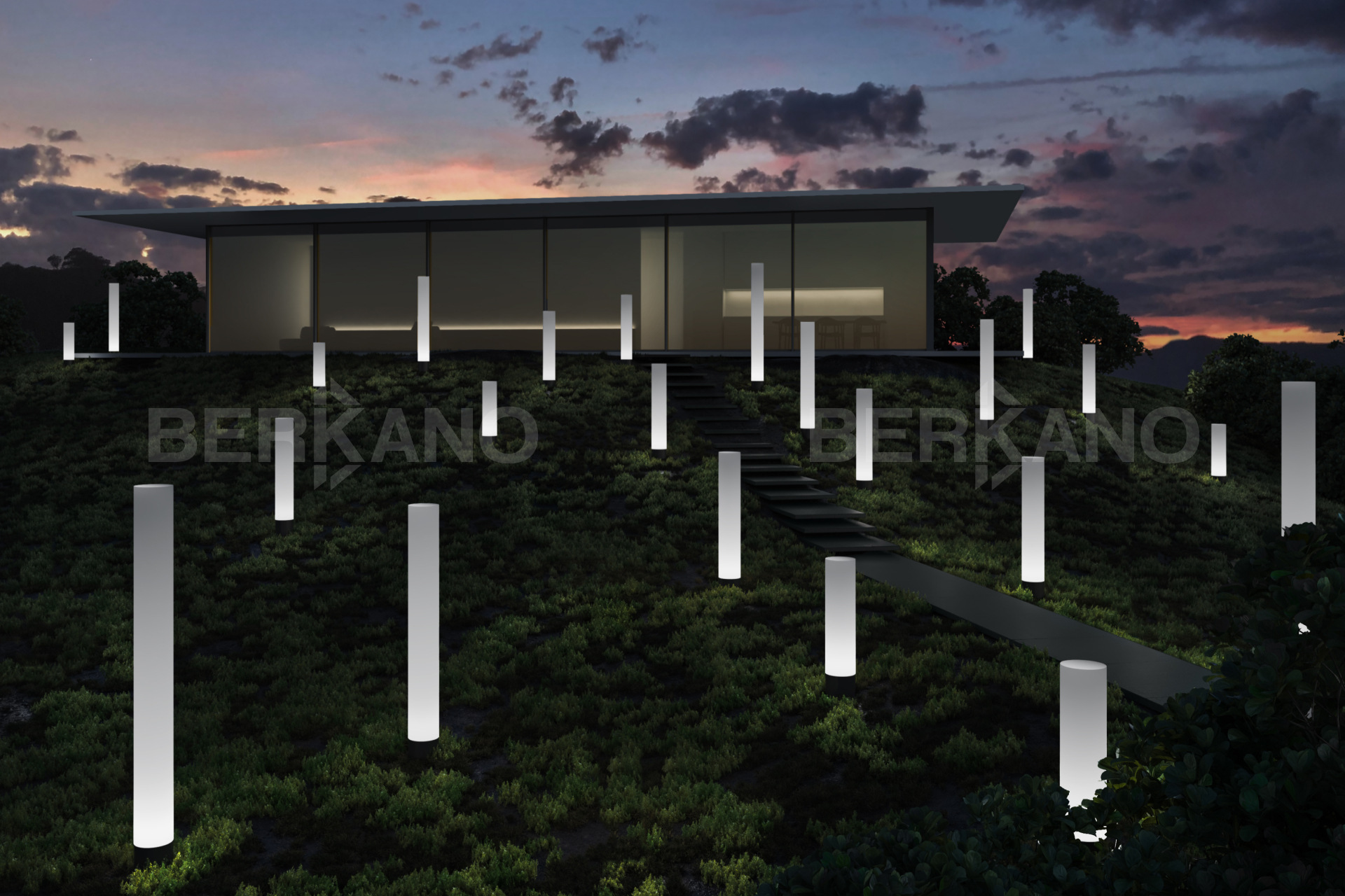 Уличный Световой столб Tollan Quadro 2000 с подсветкой RGB - фото 2