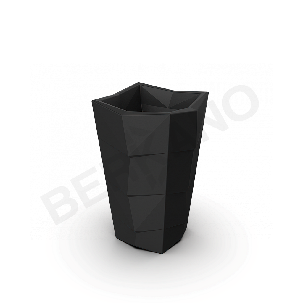 Кашпо Agava 85 DB черного цвета - фото 1