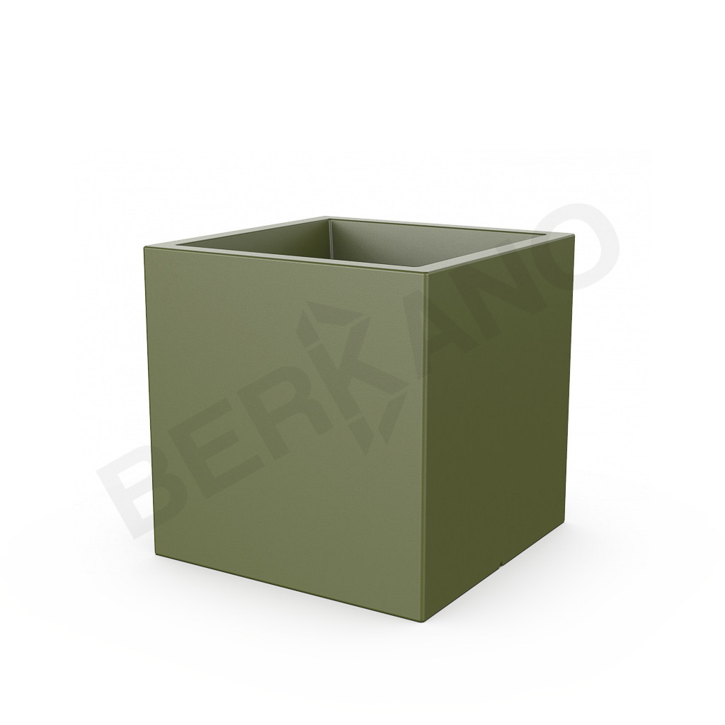 Кашпо Quarter 70 DB темно-зеленого цвета - фото 1