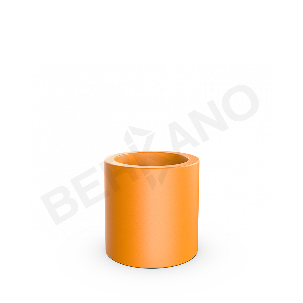 Кашпо Cilindro 50 оранжевого цвета - фото 1