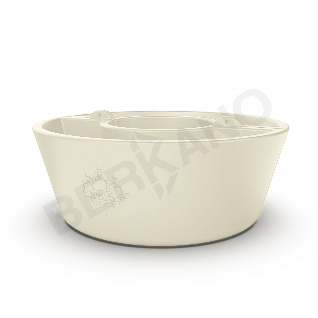 Кашпо Neva 30 бежевого цвета - фото 1