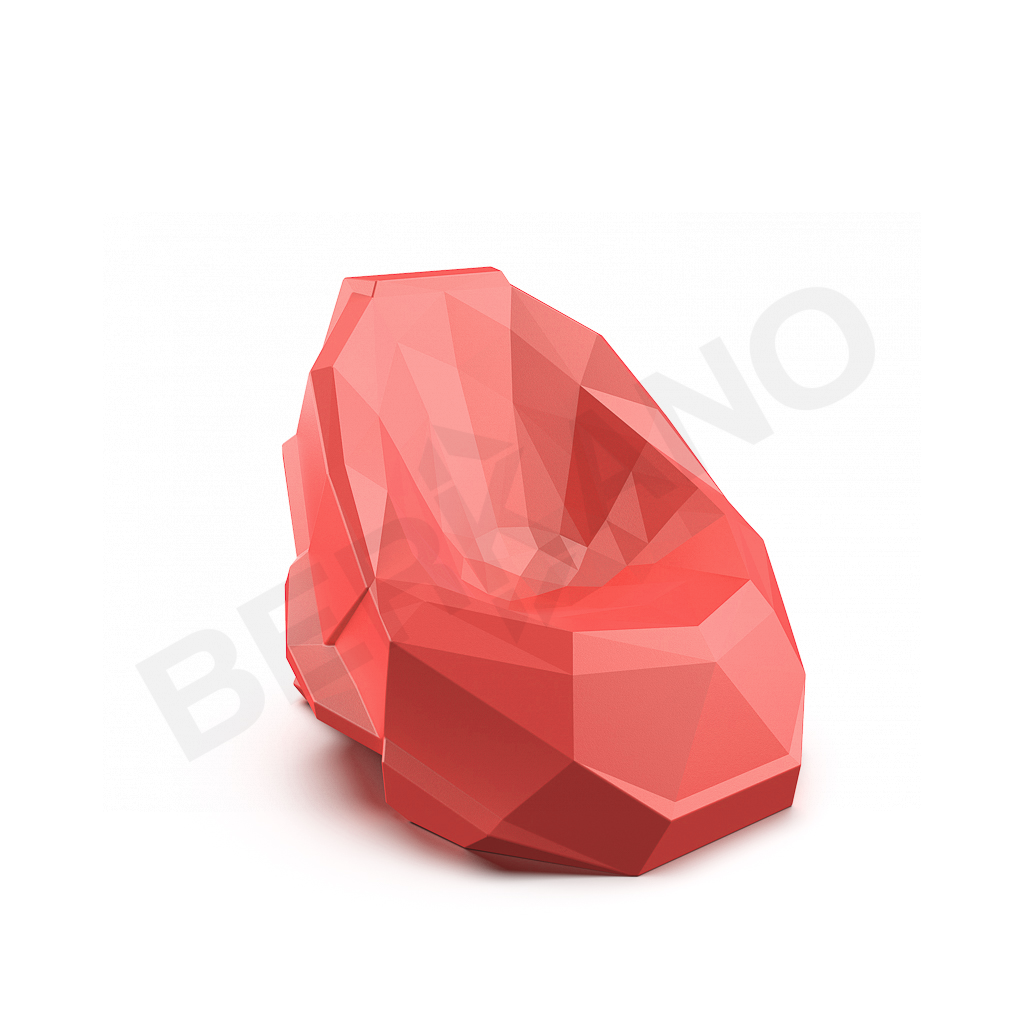 Кресло Skull красного цвета - фото 2