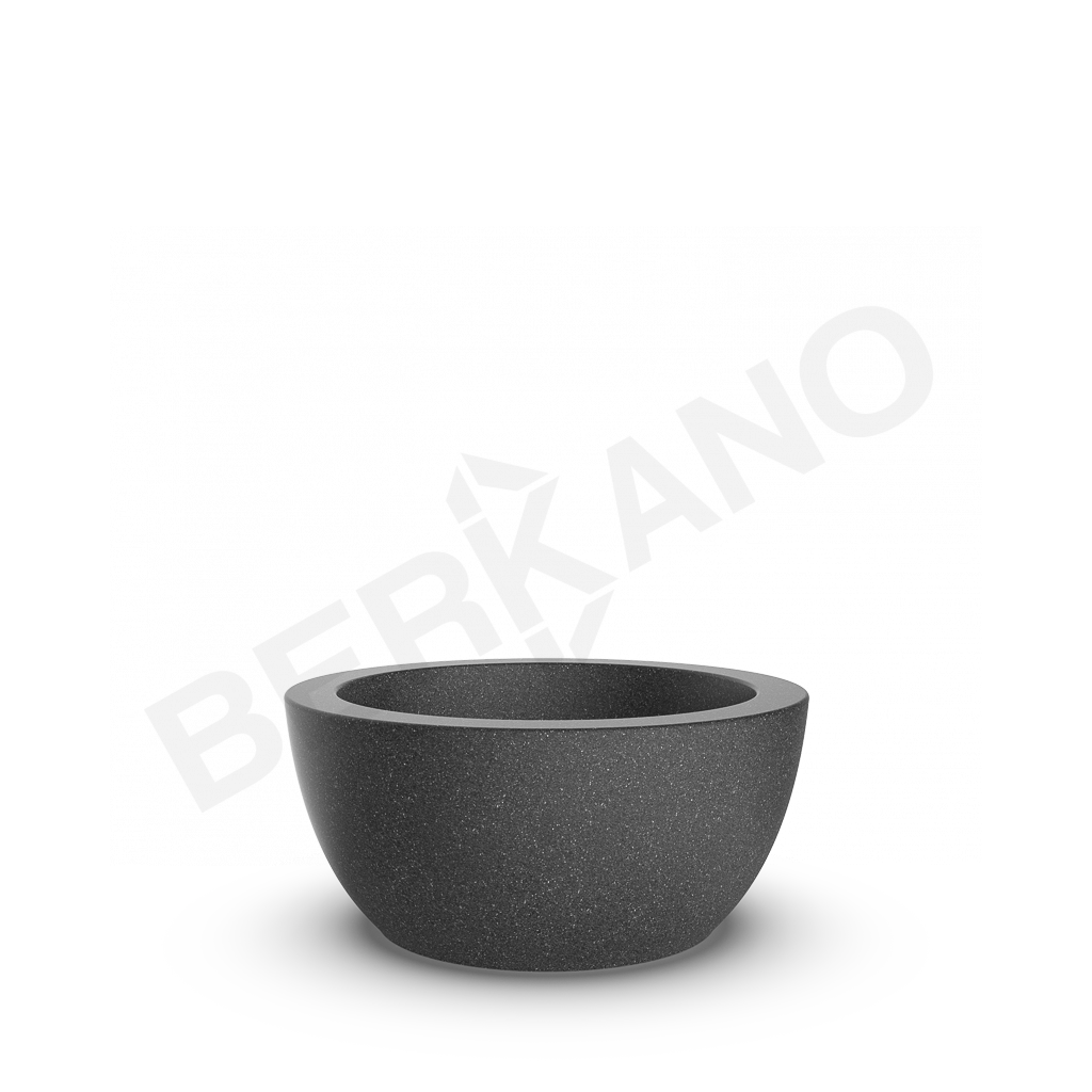 Кашпо Vetro 32 цвета черный гранит - фото 1