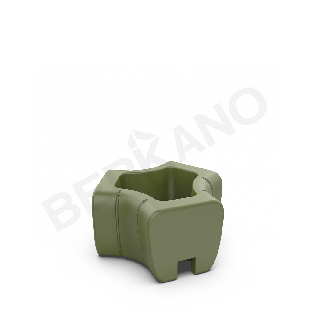 Кашпо-соединитель Y-seat connect DB темно-зеленого цвета - фото 1