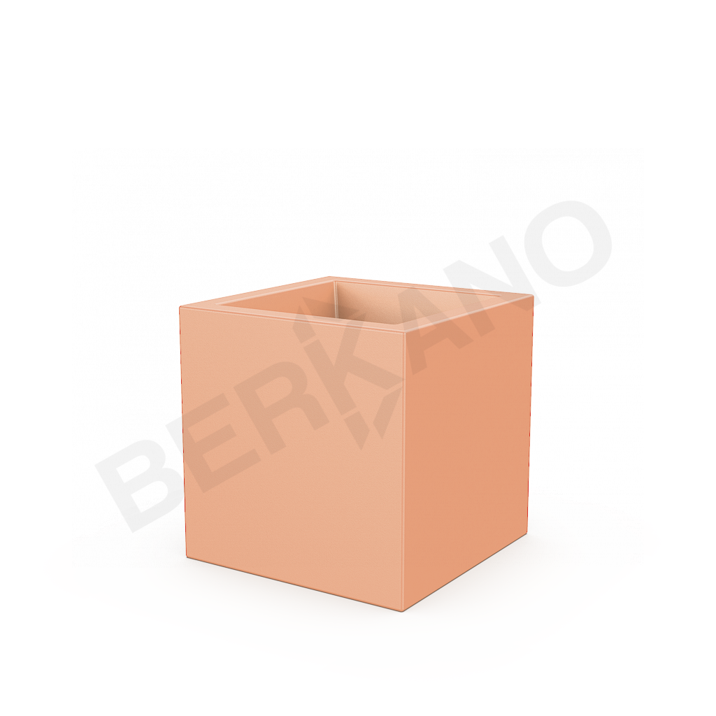 Кашпо Quarter 50 DB терракотового цвета - фото 1