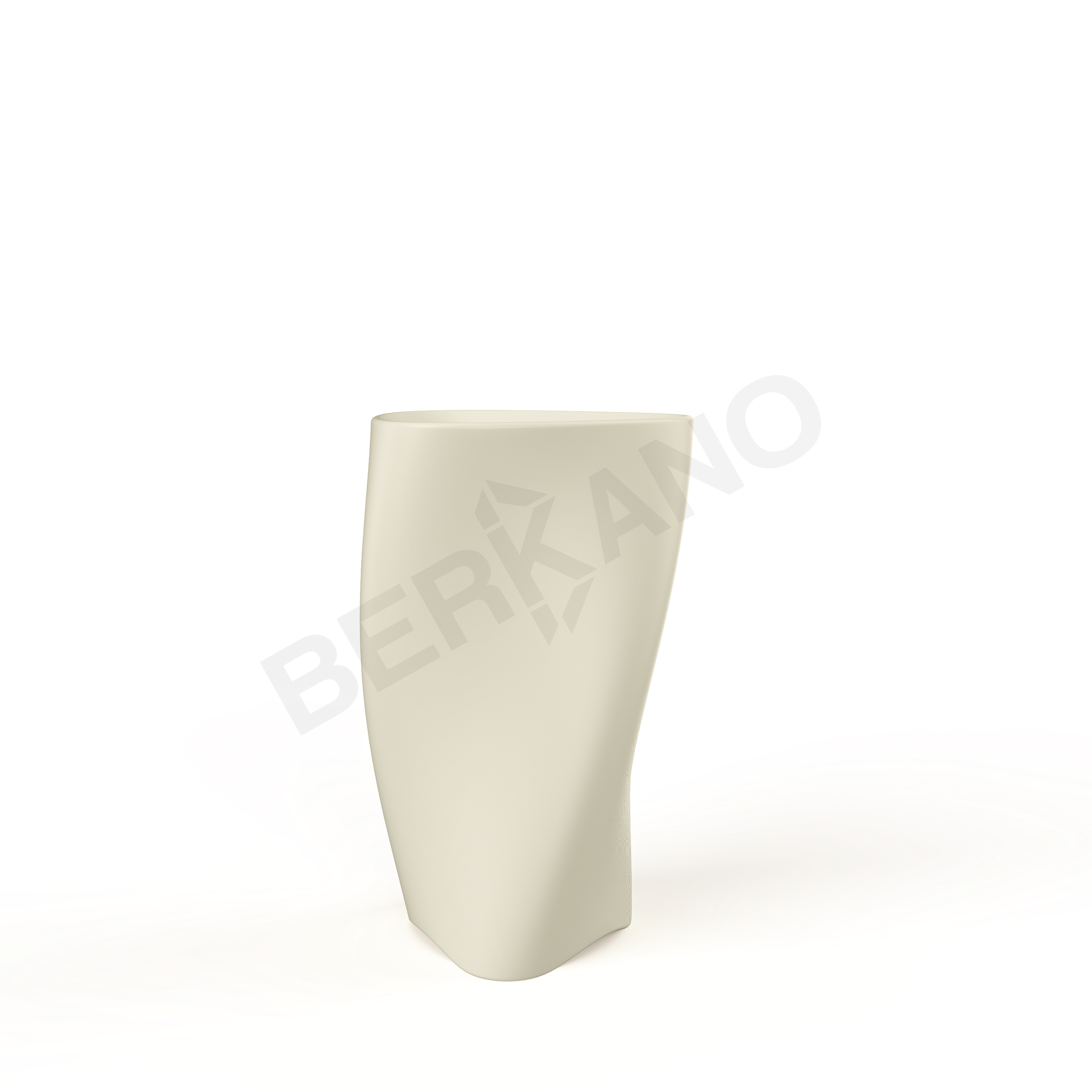 Кашпо Twist 90 DB бежевого цвета - фото 1