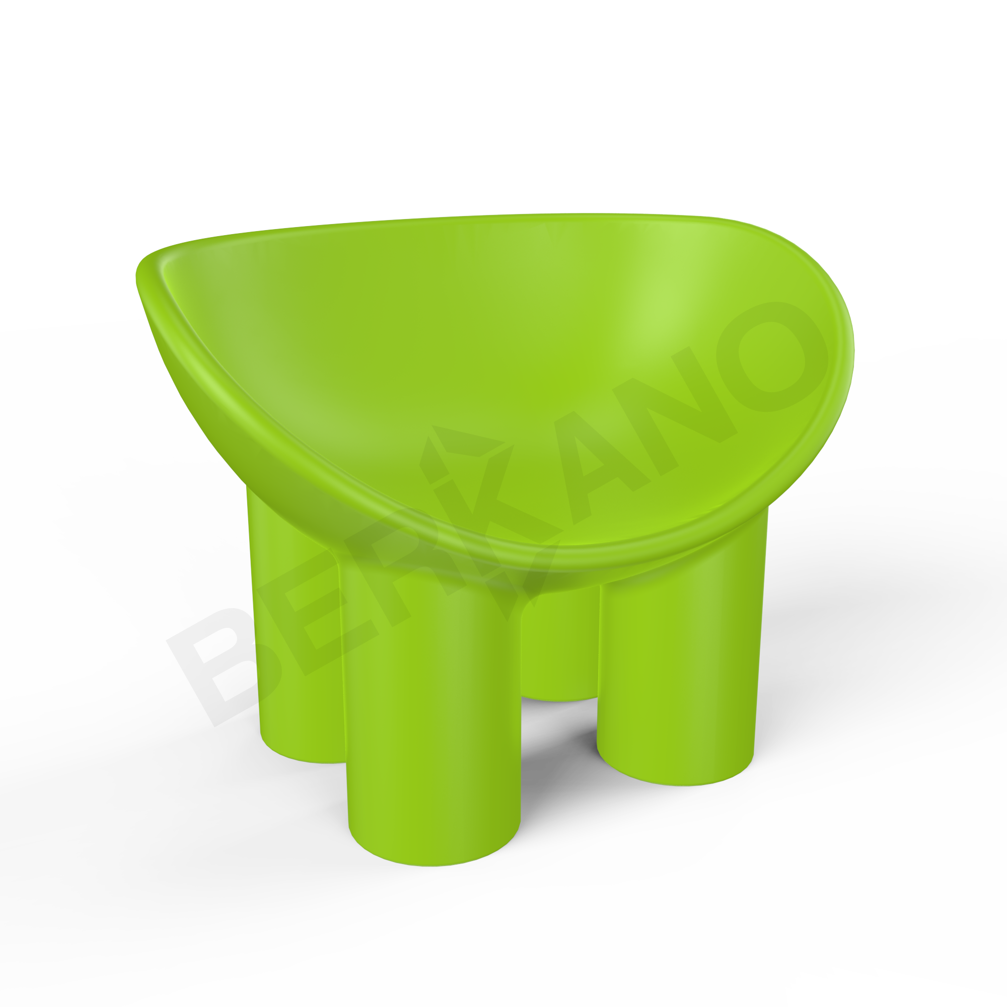 Кресло SLON зеленого цвета - фото 1