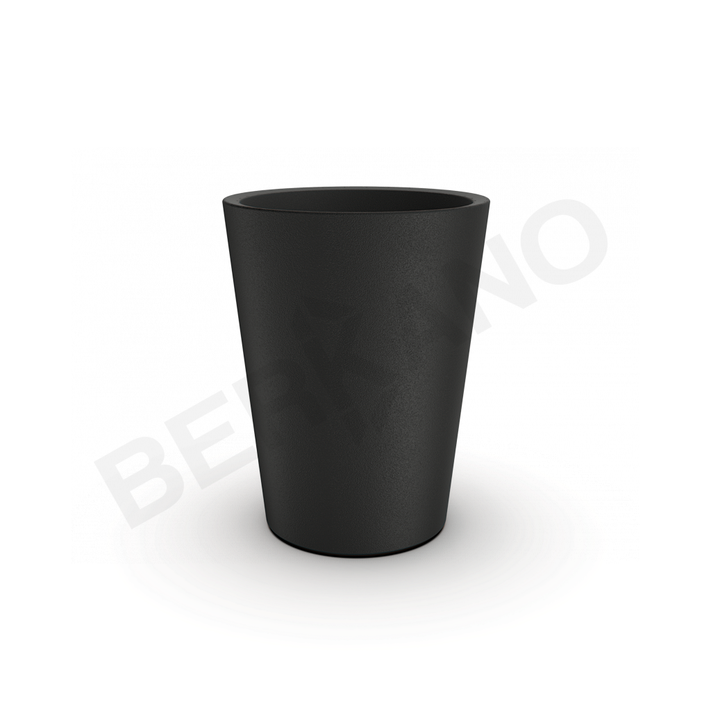 Кашпо Bloom 44 черного цвета - фото 1