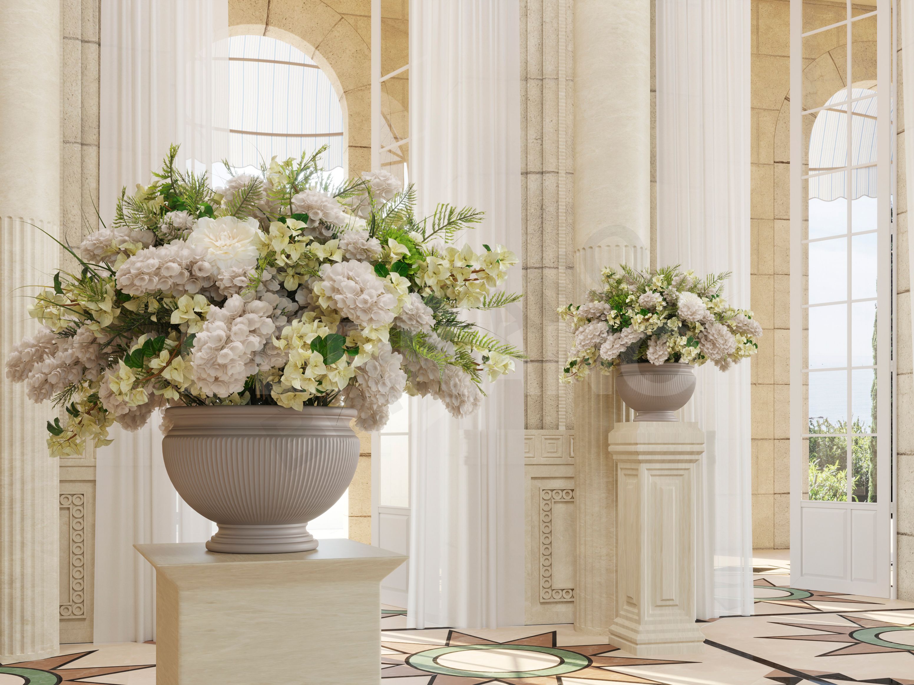 Кашпо Attica 30 фиолетового цвета - фото 2