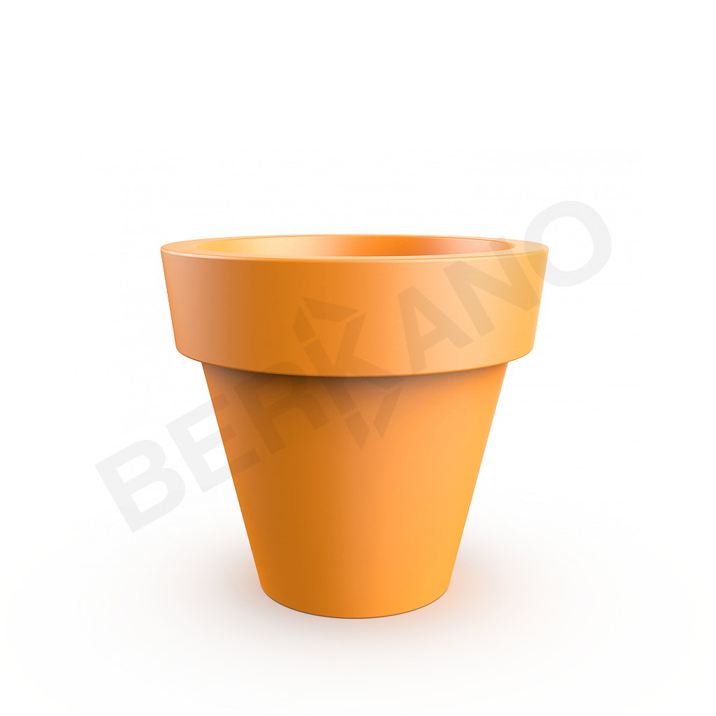 Кашпо classic 120 DB оранжевого цвета - фото 1