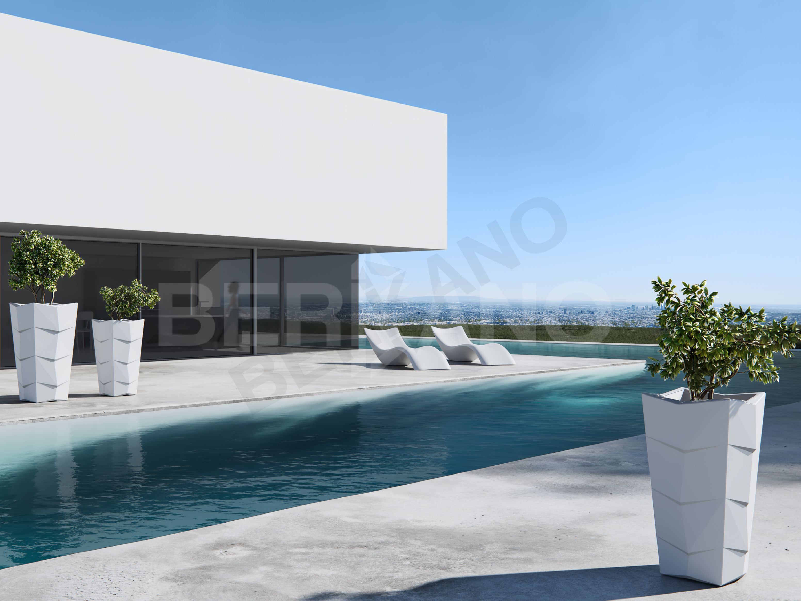 Кашпо Agava 100 графитового цвета - фото 3