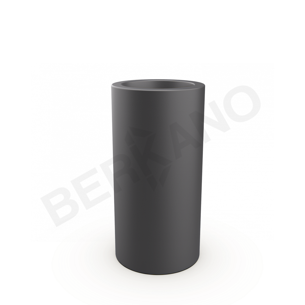 Кашпо Cilindro 80 DB графитового цвета - фото 1