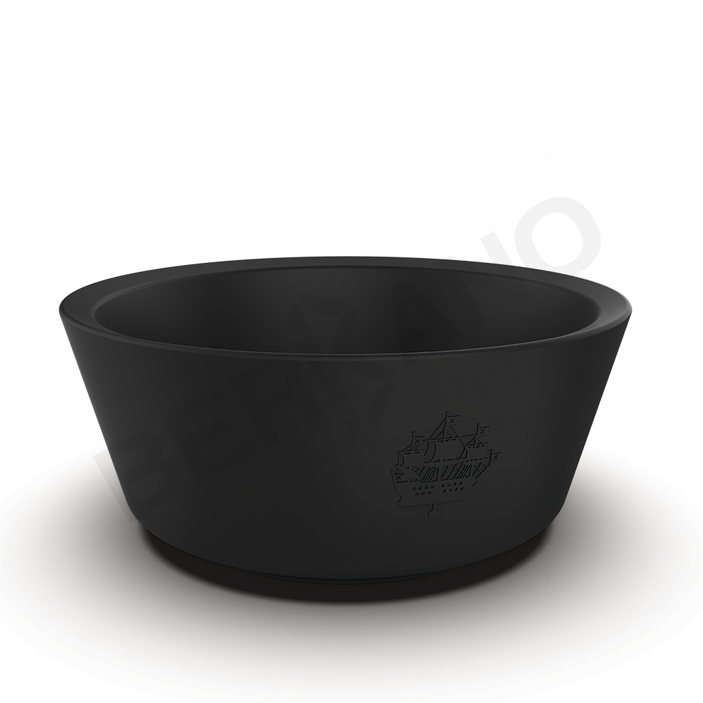 Кашпо Pion 55 черного цвета - фото 1