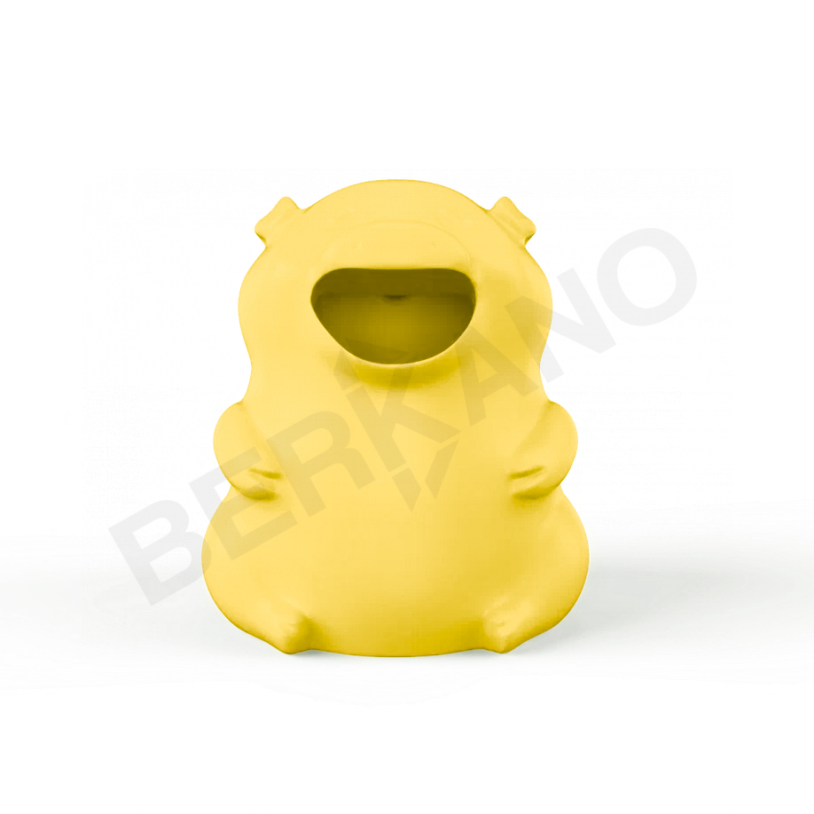 Урна детская BERKANO Piggy желтого цвета - фото 1