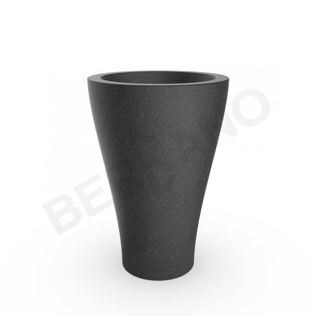 Кашпо Vetro 100 цвета черный гранит - фото 1
