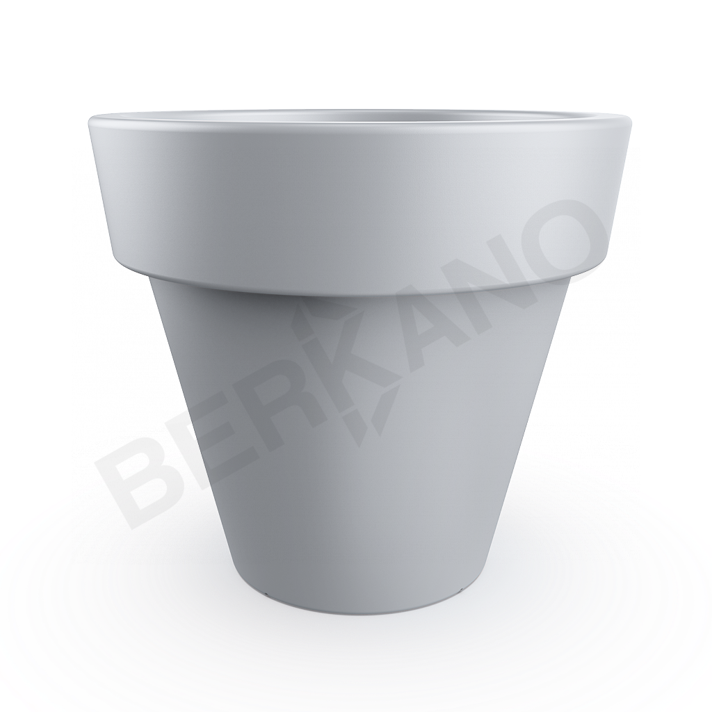 Кашпо classic 190 DB серого цвета - фото 1