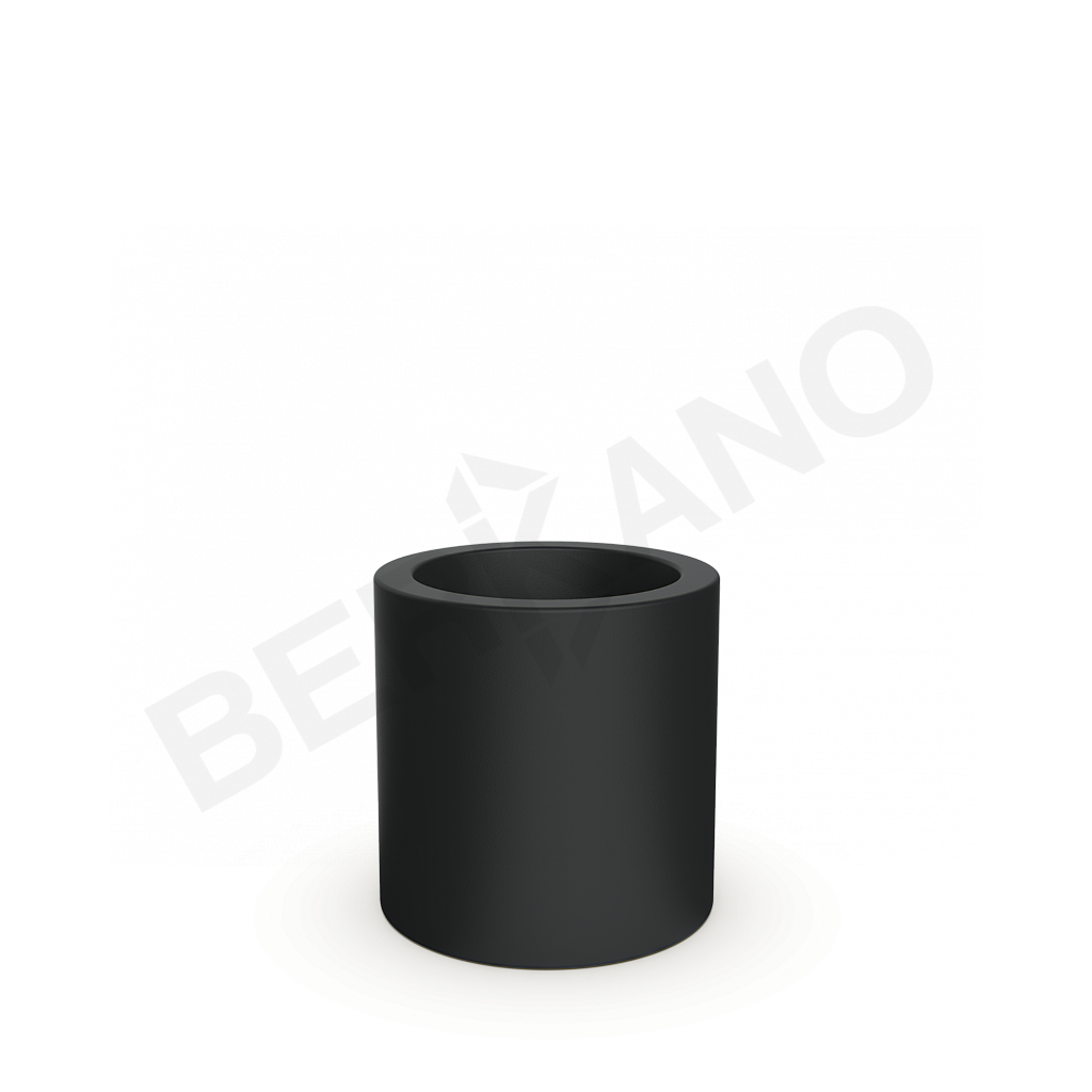 Кашпо Cilindro 50 DB черного цвета - фото 1