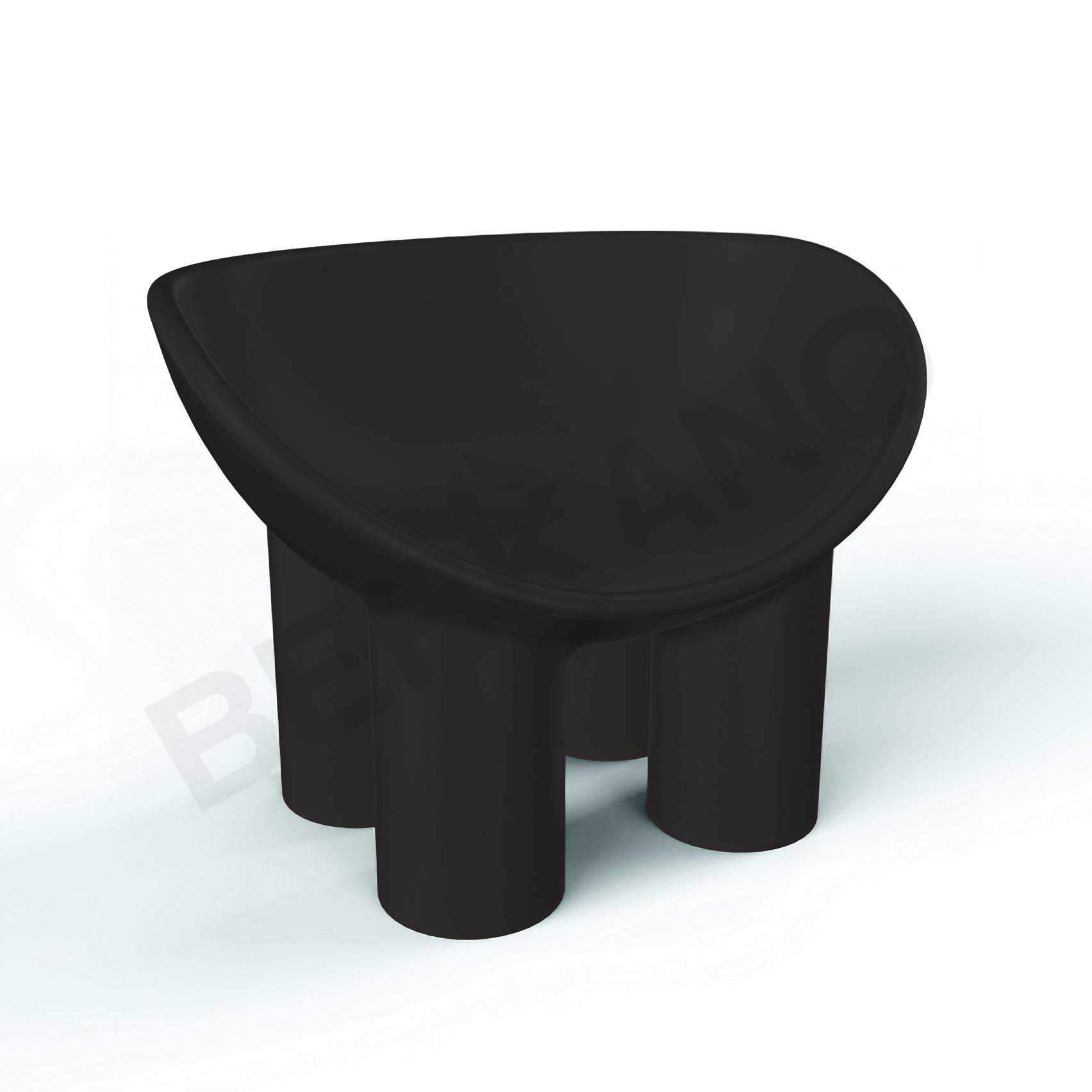 Кресло SLON черного цвета - фото 1