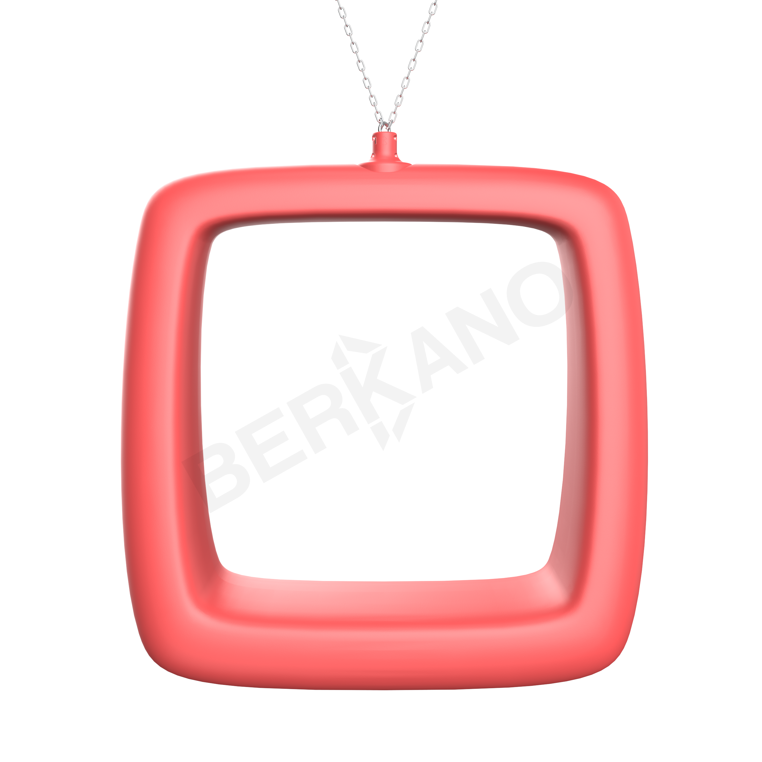 Арт-объект Moon Square красного цвета - фото 1